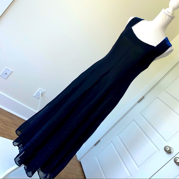 Molly Mallory Dresses & Skirts - Molly Mallory Evening Dress Size 14 Midnight Blue Black Beautiful